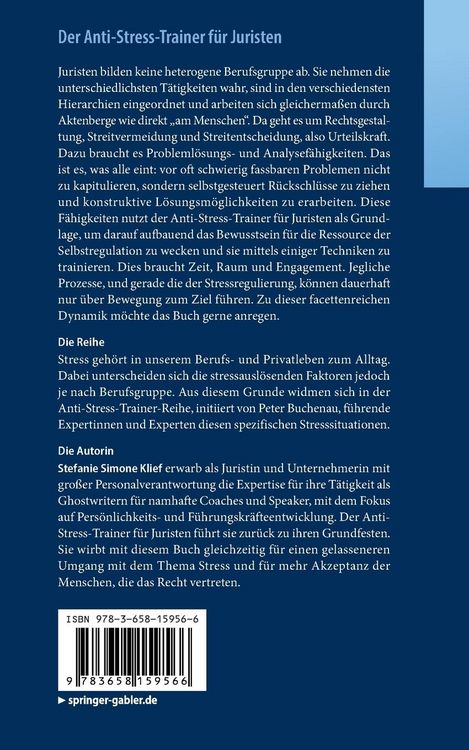 Produktbild: Der Anti-Stress-Trainer f&uuml;r Juristen