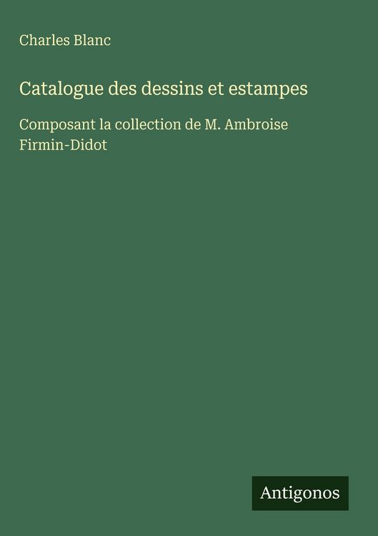 Produktbild: Catalogue des dessins et estampes