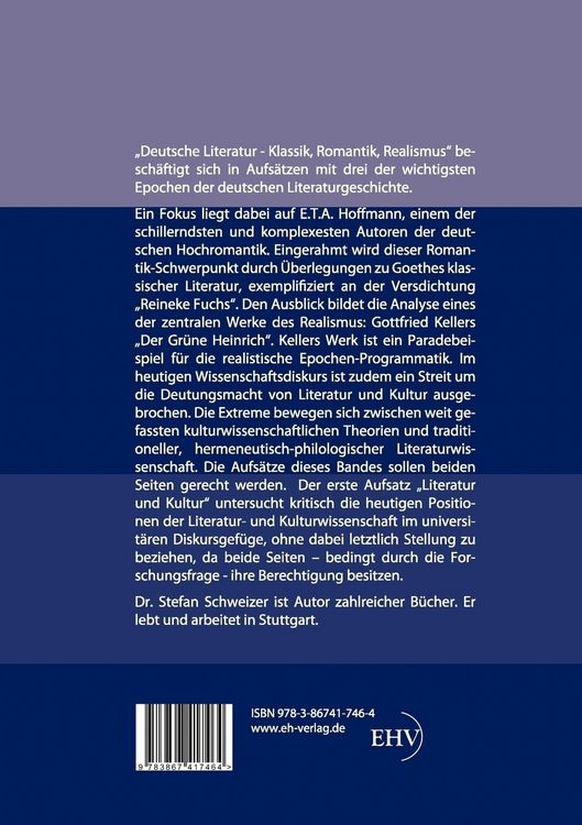 Produktbild: Deutsche Literatur - Klassik, Romantik, Realismus