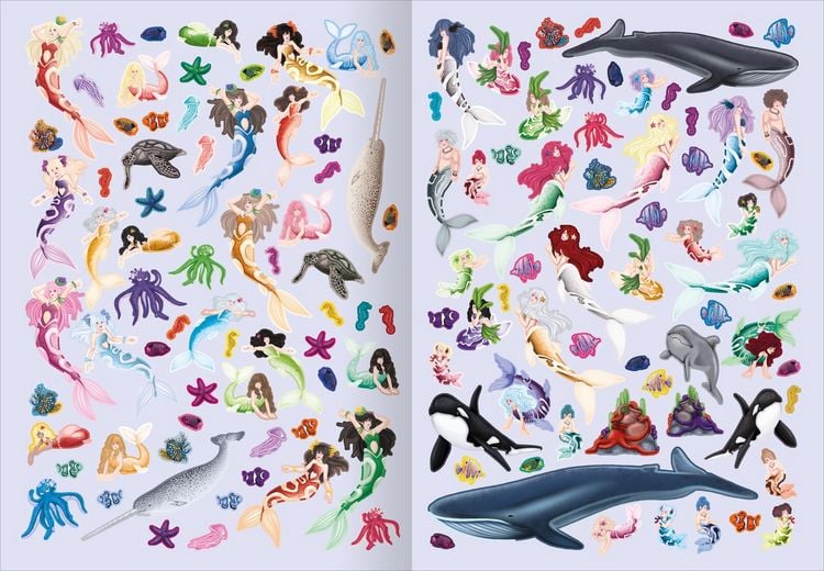Produktbild: Das superdicke Stickerheft &ndash; Zauberhafte Welten