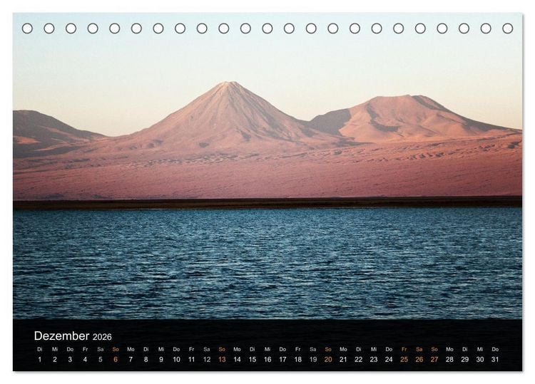 Produktbild: Atacama: Die W&uuml;ste im Norden Chiles (Tischkalender 2026 DIN A5 quer), CALVENDO Monatskalender