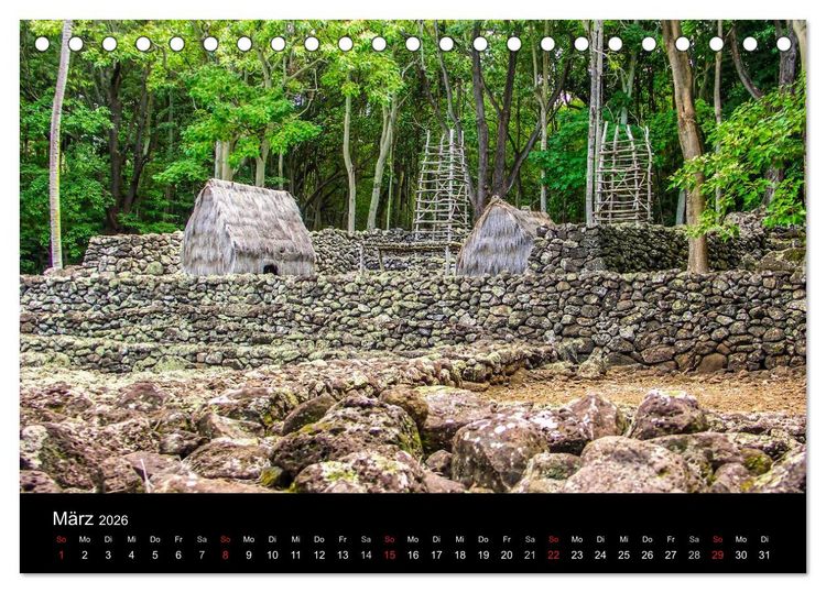 Produktbild: The Unknown HAWAII (Tischkalender 2026 DIN A5 quer), CALVENDO Monatskalender