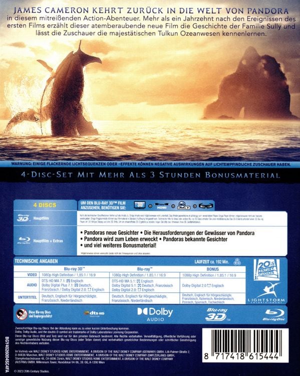 Avatar - The Way of Water (Blu-ray 3D) (+ Blu-ray 2D)