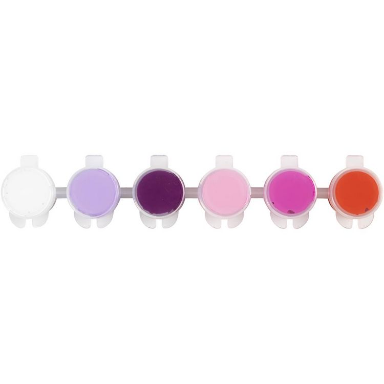 Produktbild: Creativ Company Hobbyfarbe Plus Color, Harmonie in Lila-Pink, 6x5 ml