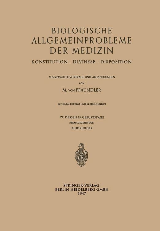 Produktbild: Biologische Allgemeinprobleme der Medizin