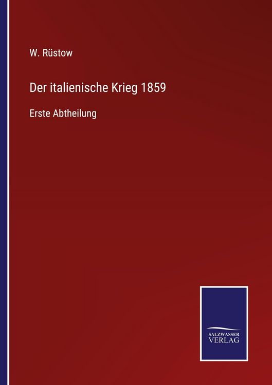 Produktbild: Der italienische Krieg 1859