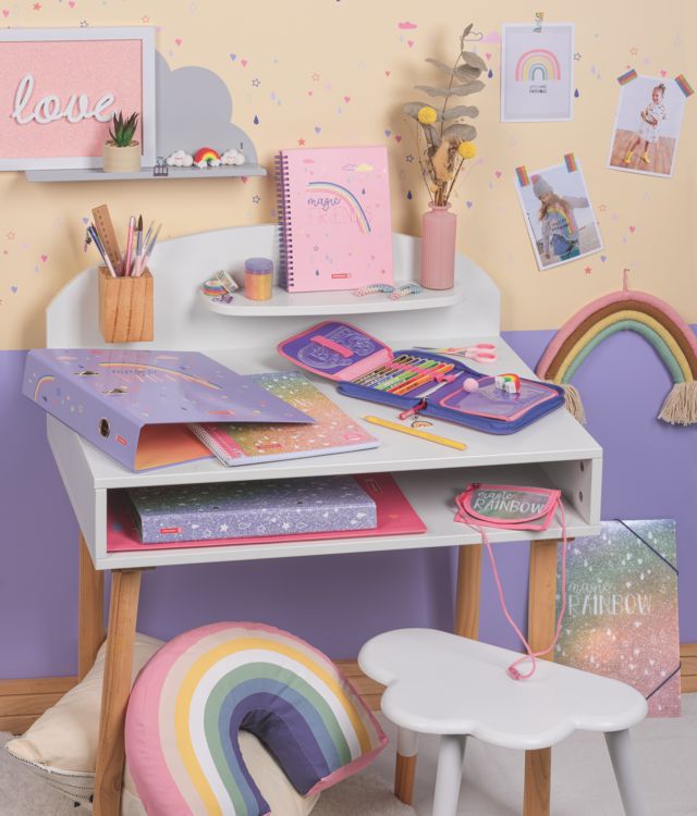 Produktbild: Brunnen Freundebuch Magic Rainbow &brvbar; 165&times;200 cm, 80 Seiten, rosa