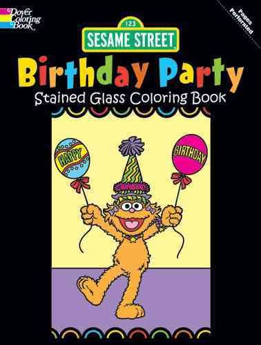 Produktbild: Sesame Street Birthday Party Stained Glass Coloring Book