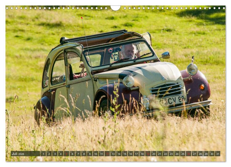 Produktbild: Citro&euml;n 2 CV - Zum Kippen zu schade (Wandkalender 2026 DIN A3 quer), CALVENDO Monatskalender