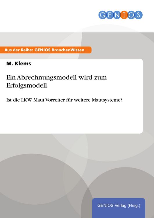 Produktbild: Ein Abrechnungsmodell wird zum Erfolgsmodell
