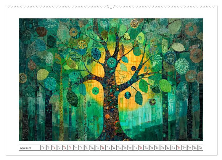 Produktbild: Waldsicht - Ein Lichterspiel (Wandkalender 2026 DIN A2 quer), CALVENDO Monatskalender