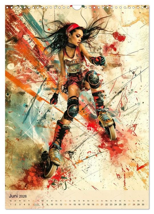 Produktbild: Rollerblades - einfach cool (Wandkalender 2026 DIN A3 hoch), CALVENDO Monatskalender