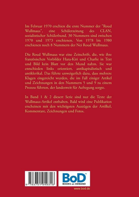 Produktbild: 50 Jahre Ro'd Wullmaus Bd. 1
