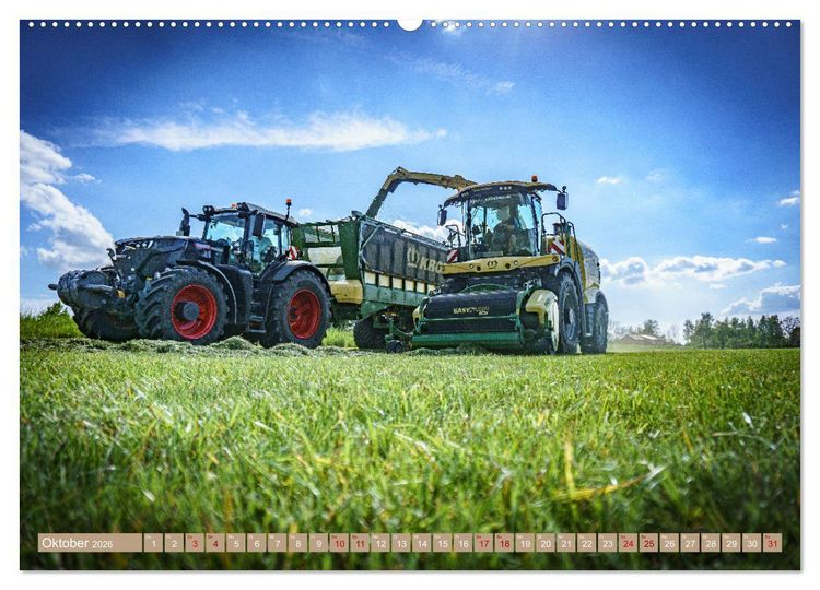 Produktbild: Moderne Landtechnik (Wandkalender 2026 DIN A2 quer), CALVENDO Monatskalender