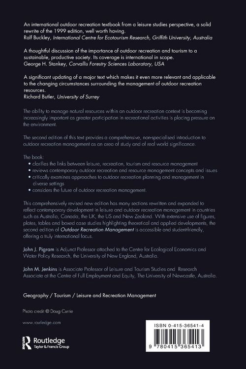 Produktbild: Outdoor Recreation Management
