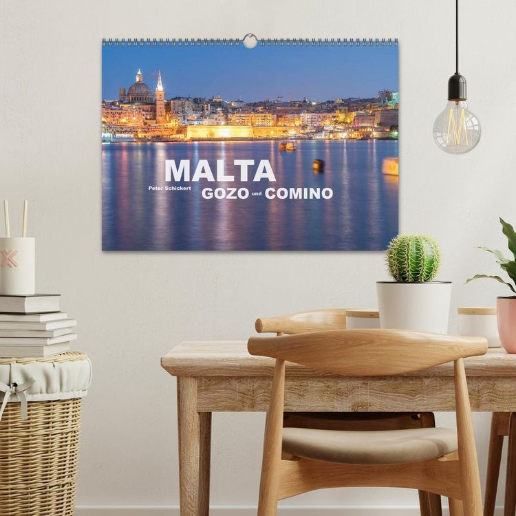 Produktbild: Malta - Gozo und Comino (Wandkalender 2026 DIN A3 quer), CALVENDO Monatskalender