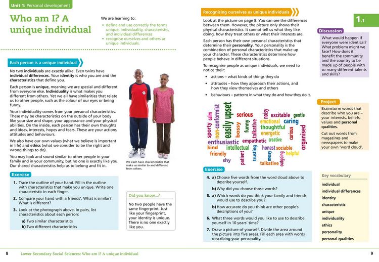 Produktbild: Student Book 1 Social Stud T&t