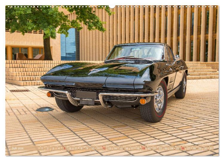 Produktbild: Corvette Oldtimer 2026 (hochwertiger Premium Wandkalender 2026 DIN A2 quer), Kunstdruck in Hochglanz