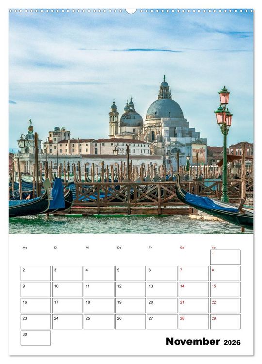 Produktbild: Venedig Kulisse der Serenissima - Terminplaner (Wandkalender 2026 DIN A2 hoch), CALVENDO Monatskalender