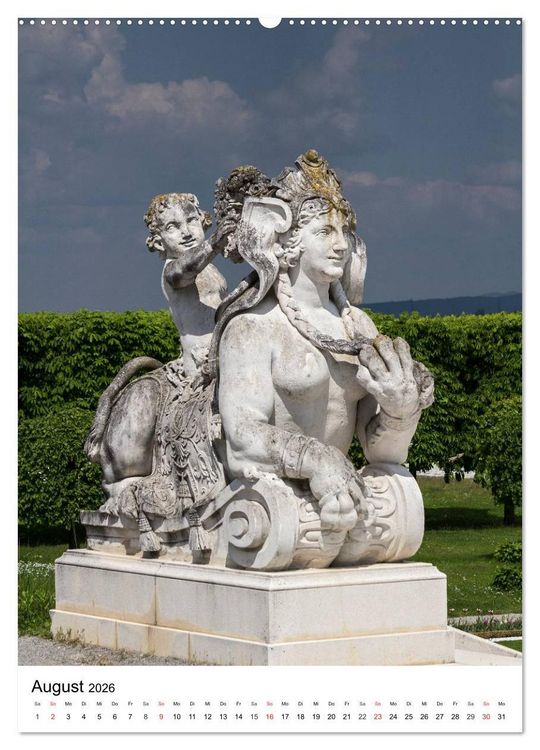 Produktbild: Schloss Hof &ndash; Die Perle unter den Marchfeldschl&ouml;ssern (hochwertiger Premium Wandkalender 2026 DIN A2 hoch), Kunstdruck in Hochglanz