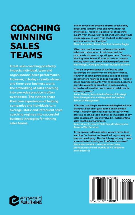 Produktbild: Coaching Winning Sales Teams