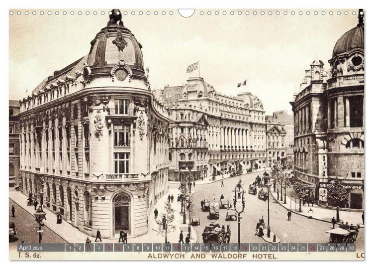 Produktbild: Sch&ouml;nes altes London in historischen Bildern (Wandkalender 2026 DIN A3 quer), CALVENDO Monatskalender