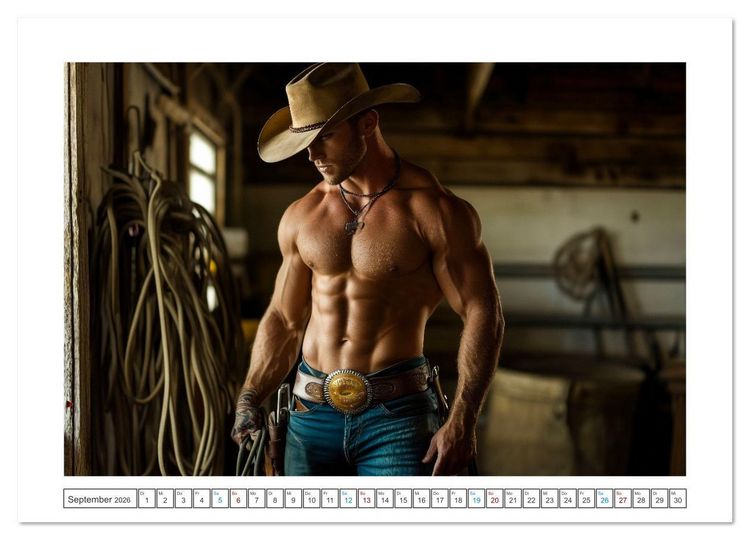 Produktbild: Sattel mich, Cowboy! (Wandkalender 2026 DIN A2 quer), CALVENDO Monatskalender