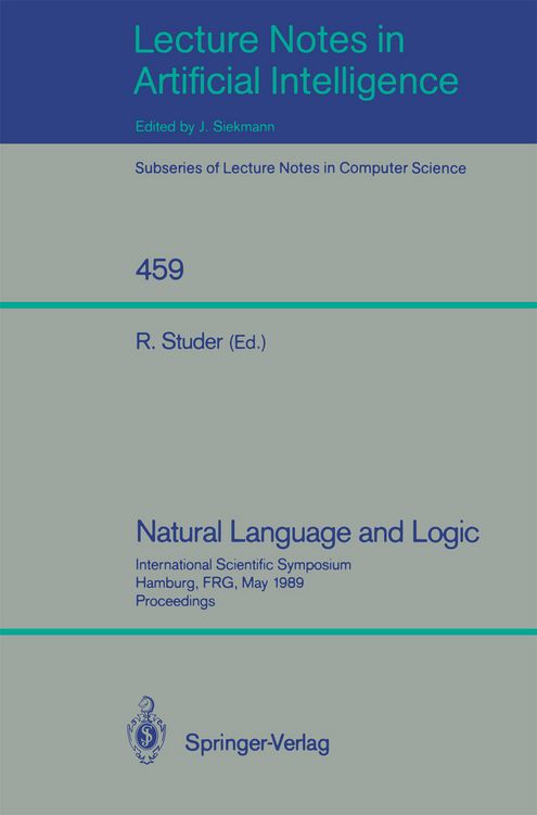 Produktbild: Natural Language and Logic