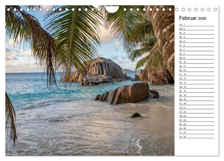 Produktbild: Seychellen: La Digue und Mah&eacute; - zwei Trauminseln (Wandkalender 2026 DIN A4 quer), CALVENDO Monatskalender