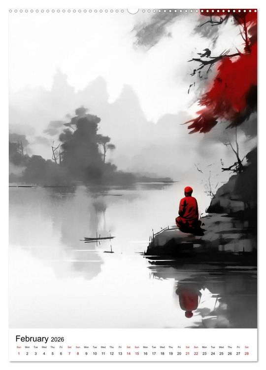 Produktbild: Zen Serenity (Wall Calendar 2026 DIN A2 portrait), CALVENDO 12 Month Wall Calendar