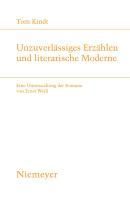 Produktbild: Unzuverl&auml;ssiges Erz&auml;hlen und literarische Moderne