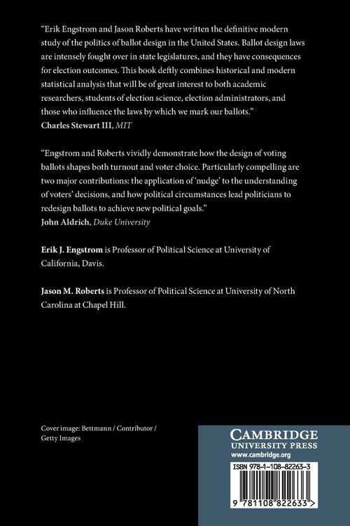 Produktbild: The Politics of Ballot Design
