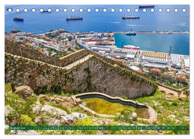 Produktbild: Ein Herz f&uuml;r Gibraltar (Tischkalender 2026 DIN A5 quer), CALVENDO Monatskalender