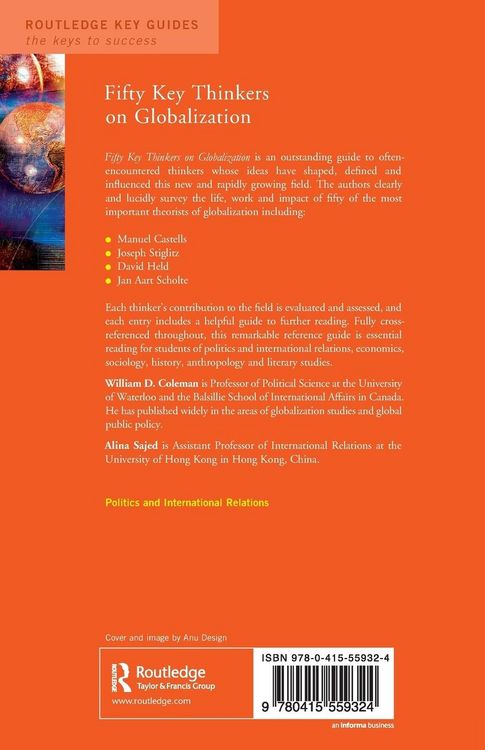 Produktbild: Fifty Key Thinkers on Globalization