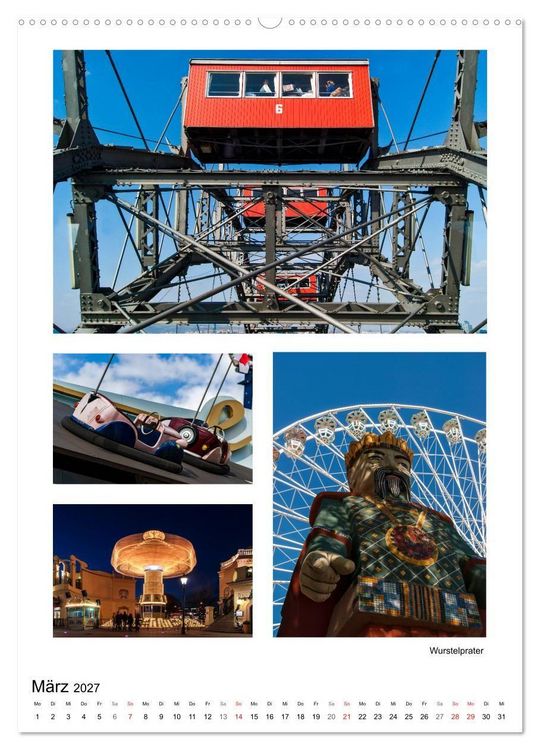 Produktbild: Verborgen in Wien (hochwertiger Premium Wandkalender 2027 DIN A2 hoch), Kunstdruck in Hochglanz