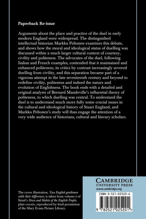Produktbild: The Duel in Early Modern England