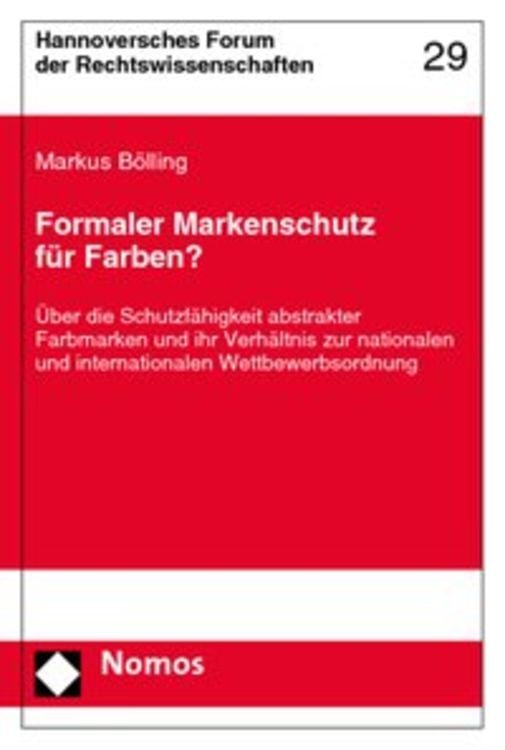 Produktbild: Formaler Markenschutz f&uuml;r Farben?