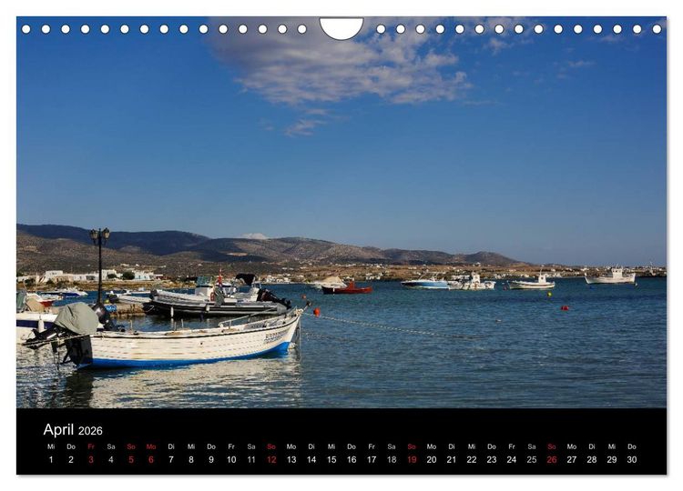 Produktbild: Kykladen - Inseln im Licht (Wandkalender 2026 DIN A4 quer), CALVENDO Monatskalender