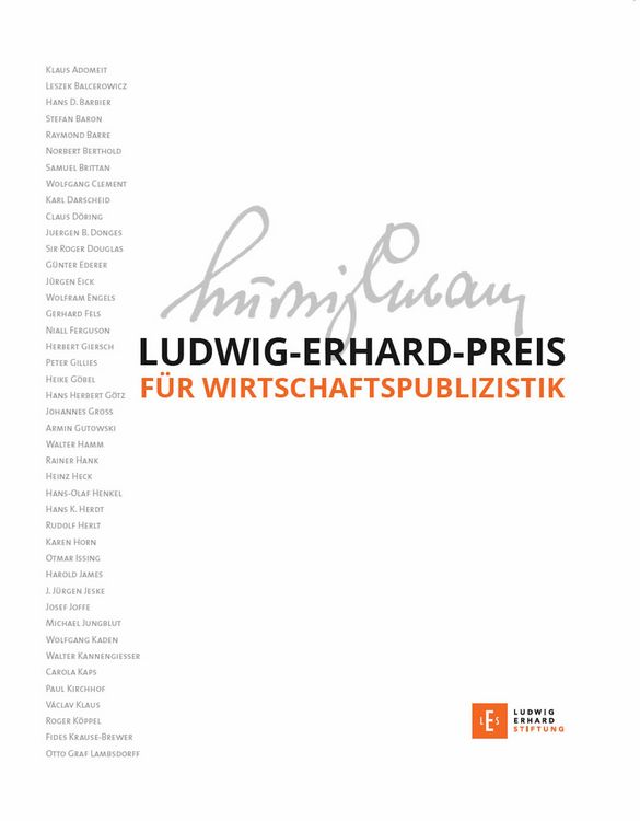 Produktbild: Ludwig-Erhard-Preis f&uuml;r Wirtschaftspublizistik
