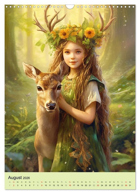 Produktbild: Die Waldm&auml;dchen. Eine mystische Reise durch den Zauberwald (Wandkalender 2026 DIN A3 hoch), CALVENDO Monatskalender