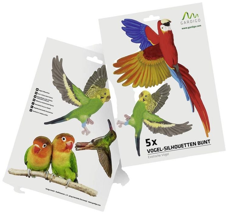 Produktbild: Gardigo Stickers Native Birds Fensteraufkleber Vogelbild Funktionsart Abschreckung 1St.