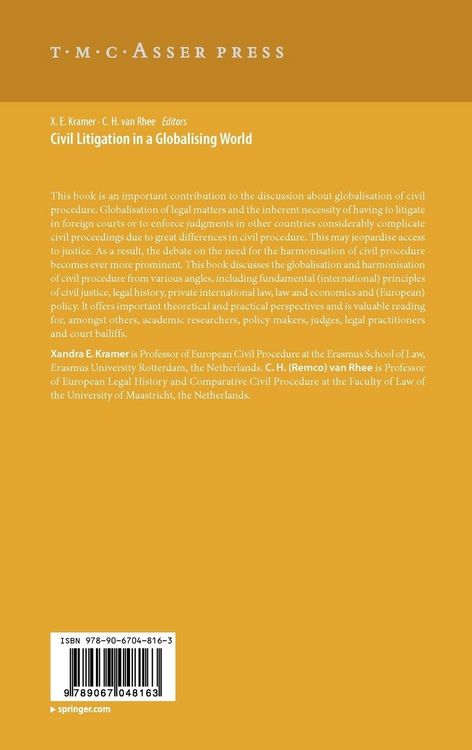 Produktbild: Civil Litigation in a Globalising World