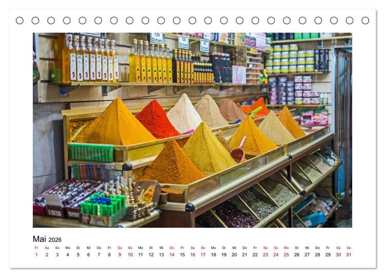 Produktbild: Marokko - Farbenfrohe M&auml;rkte (Tischkalender 2026 DIN A5 quer), CALVENDO Monatskalender