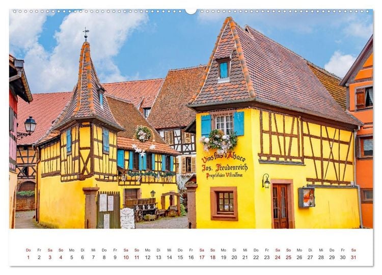 Produktbild: Eguisheim - M&auml;rchendorf im Elsass (Wandkalender 2026 DIN A2 quer), CALVENDO Monatskalender