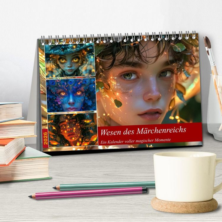 Produktbild: Wesen des M&auml;rchenreichs (Tischkalender 2026 DIN A5 quer), CALVENDO Monatskalender