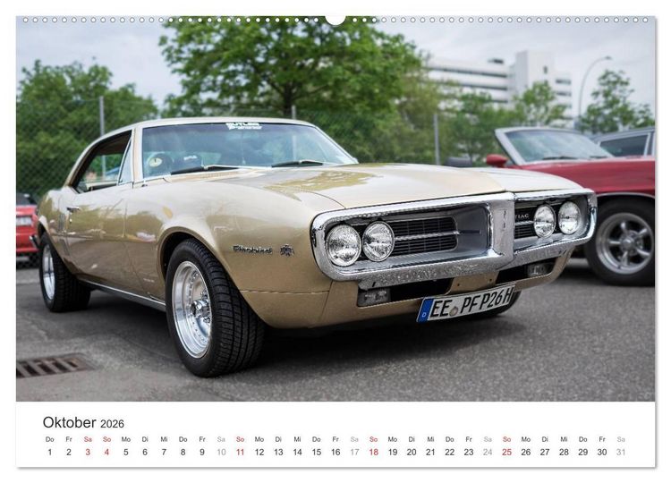 Produktbild: Amerikanische Oldtimer - Vintage US Cars auf Hamburgs Stra&szlig;en (Wandkalender 2026 DIN A2 quer), CALVENDO Monatskalender