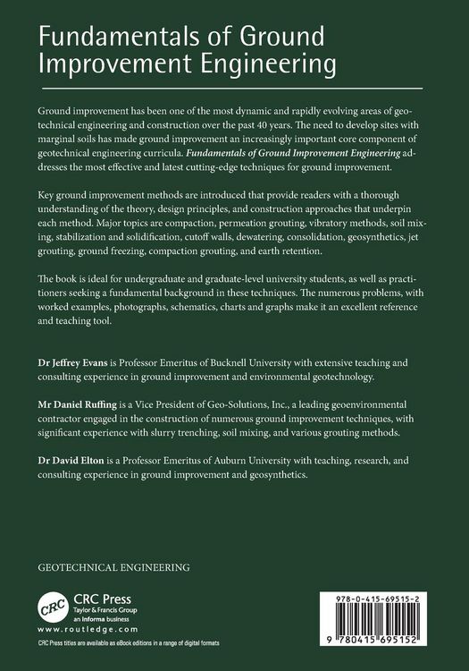 Produktbild: Fundamentals of Ground Improvement Engineering