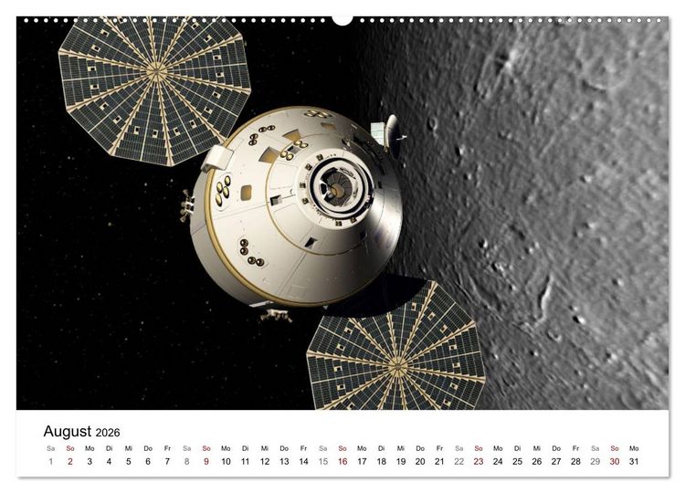 Produktbild: Abenteuer im Weltraum (hochwertiger Premium Wandkalender 2026 DIN A2 quer), Kunstdruck in Hochglanz