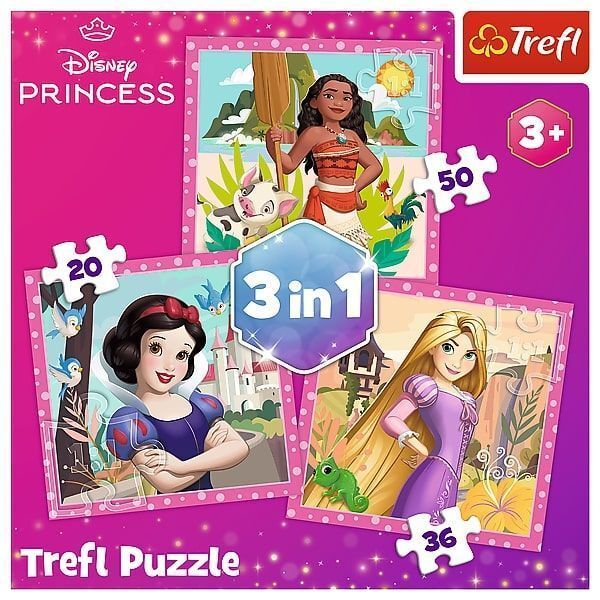 Produktbild: 3 in 1 Puzzle - Princess