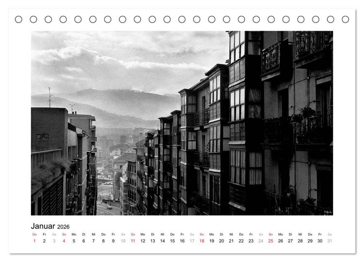 Produktbild: Bilbao - Bilder einer Stadt (Tischkalender 2026 DIN A5 quer), CALVENDO Monatskalender